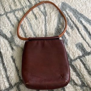 Unique Frye brown leather purse
